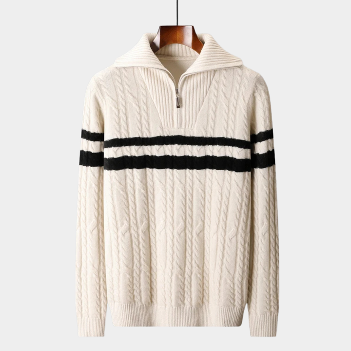 Pure Merino Wool Half-Zip Sweater