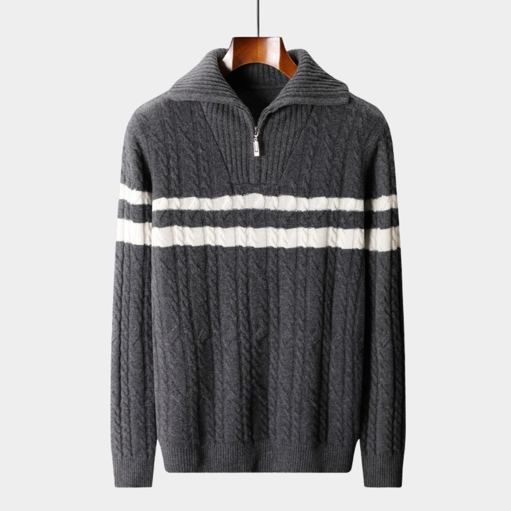 Pure Merino Wool Half-Zip Sweater