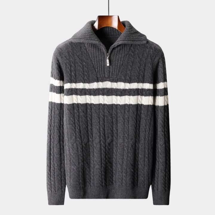 Pure Merino Wool Half-Zip Sweater