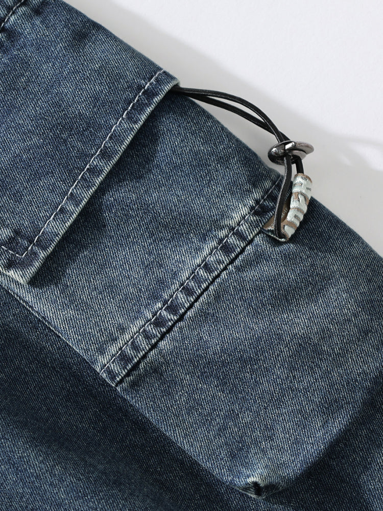 Theo Denim Cargo Pants