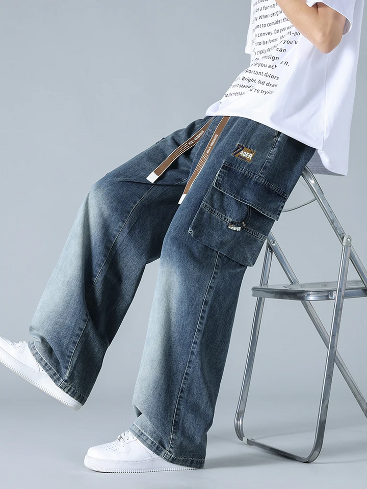 Theo Denim Cargo Pants