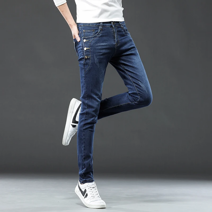 Soren Button Skinny Jeans