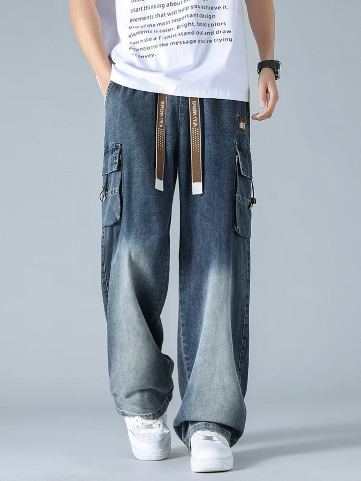 Theo Denim Cargo Pants