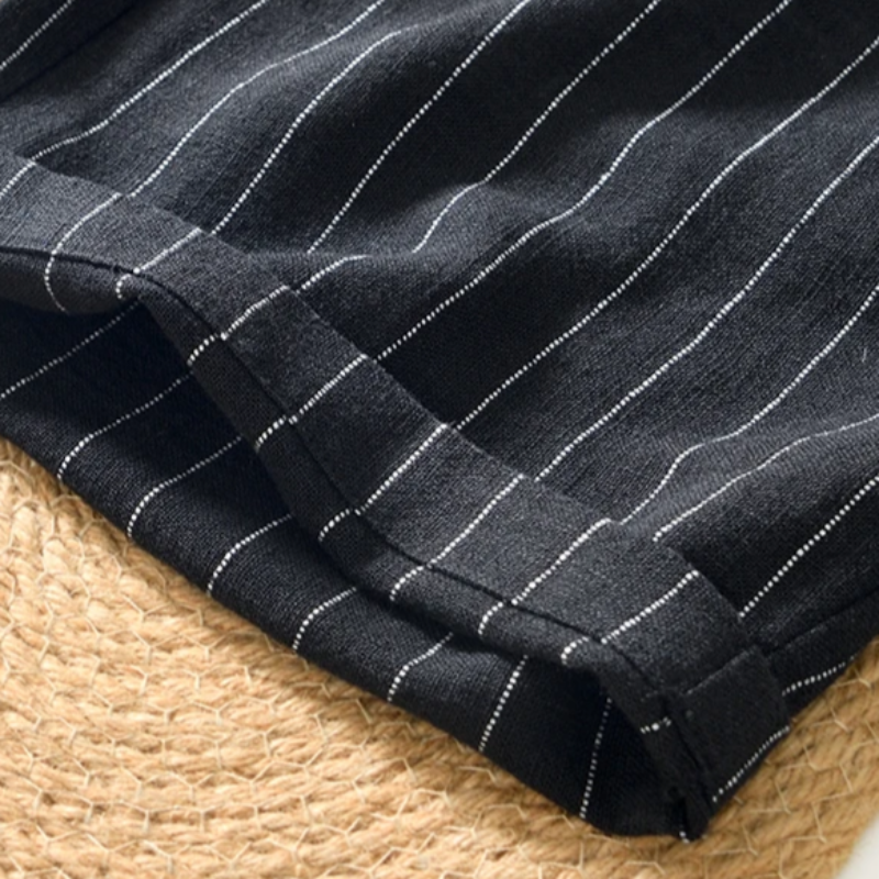 Rowan Striped Linen Shorts