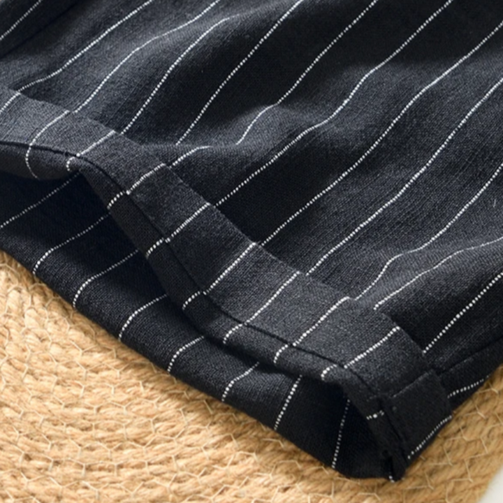 Rowan Striped Linen Shorts
