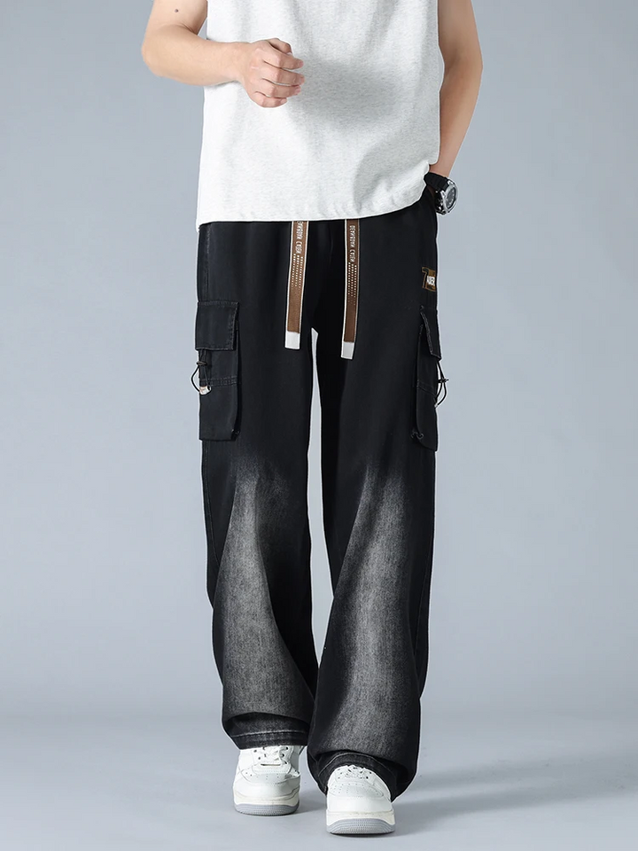 Theo Denim Cargo Pants