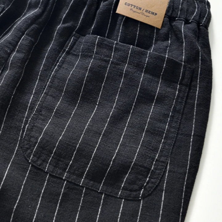 Rowan Striped Linen Shorts