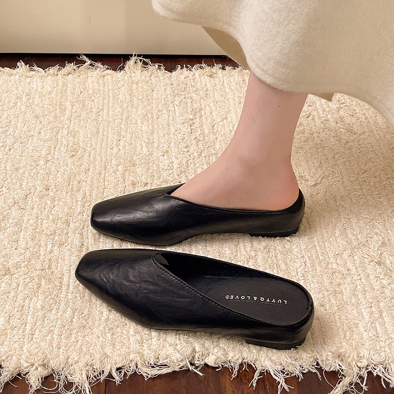 Linda Leather Mules
