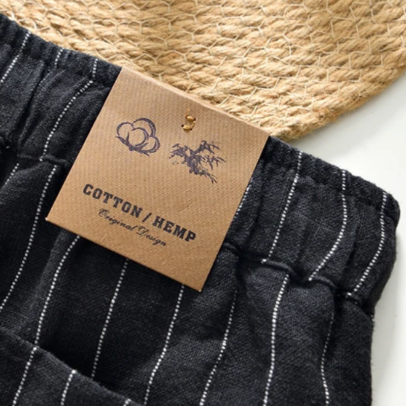 Rowan Striped Linen Shorts