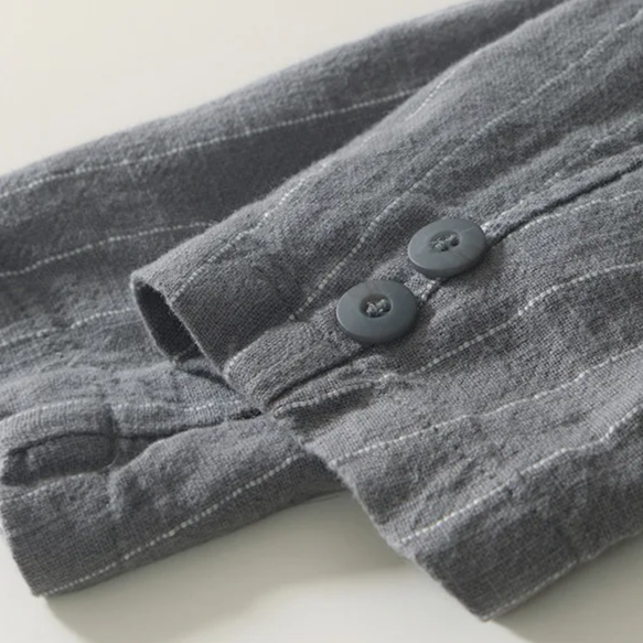 Wesley Striped Linen Blazer