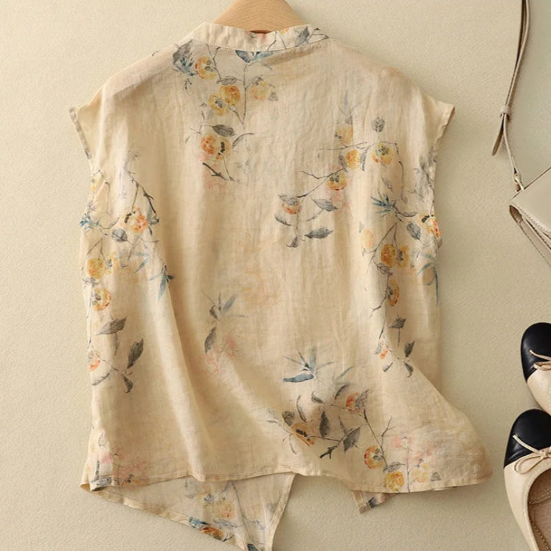 Calista Linen Top
