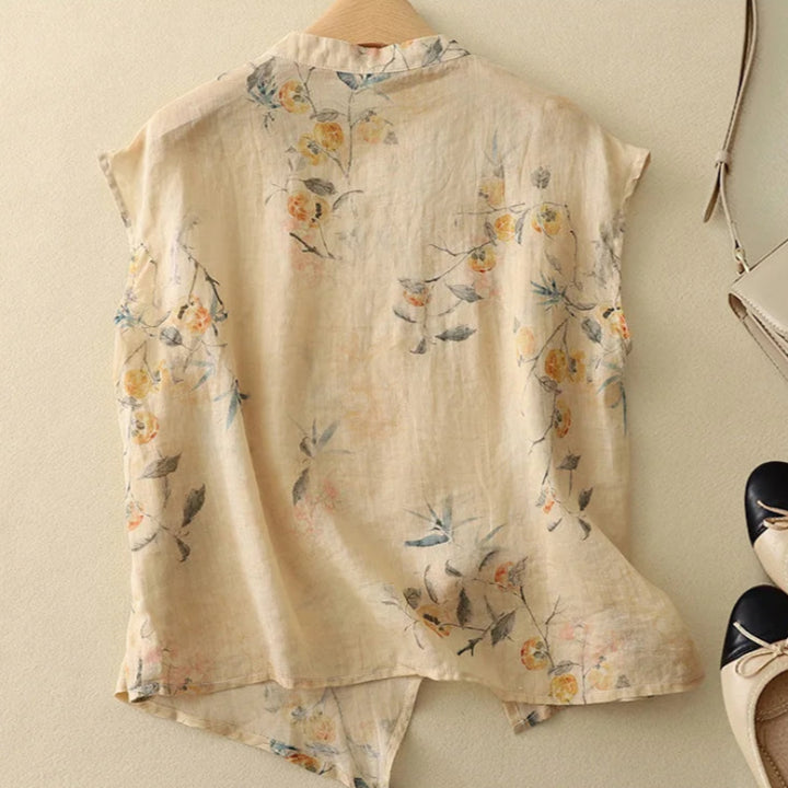 Calista Linen Top