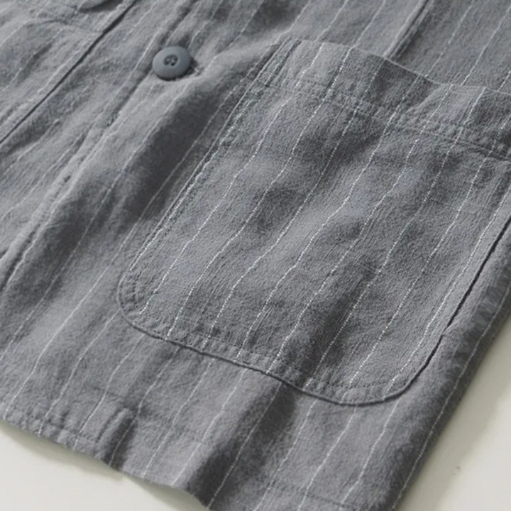 Wesley Striped Linen Blazer