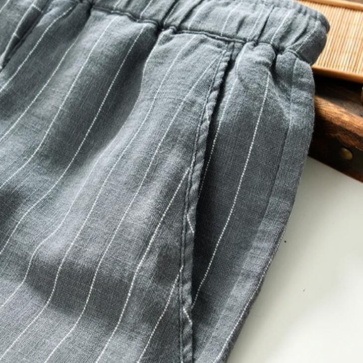 Rowan Striped Linen Shorts