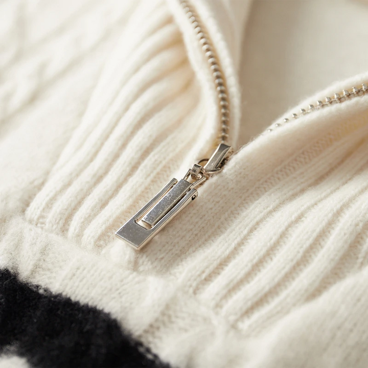 Pure Merino Wool Half-Zip Sweater