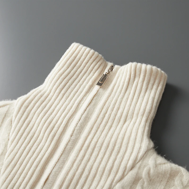 Pure Merino Wool Half-Zip Sweater