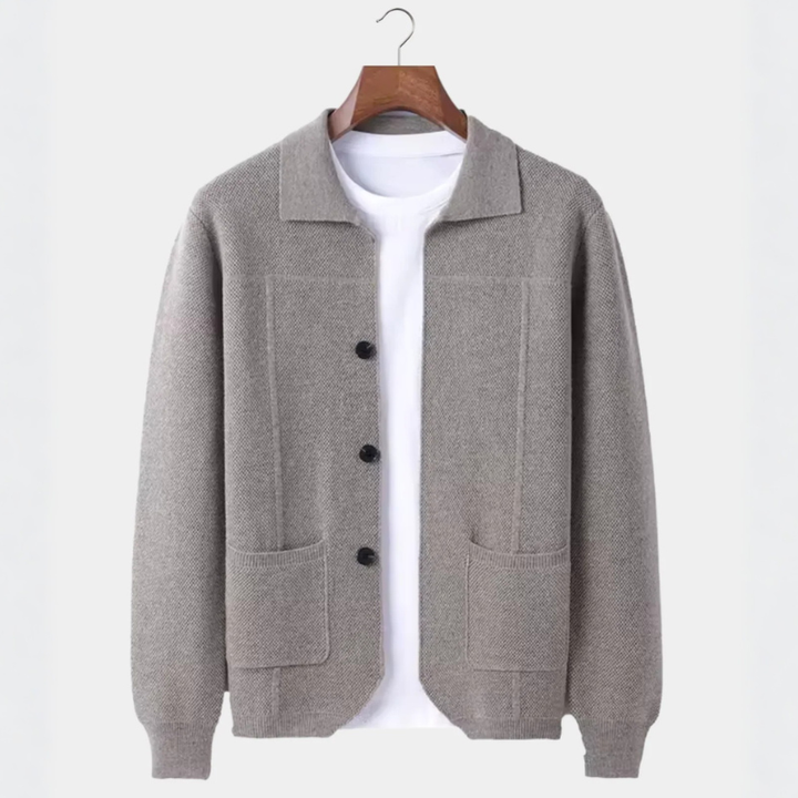 Pure Merino Wool Button Cardigan