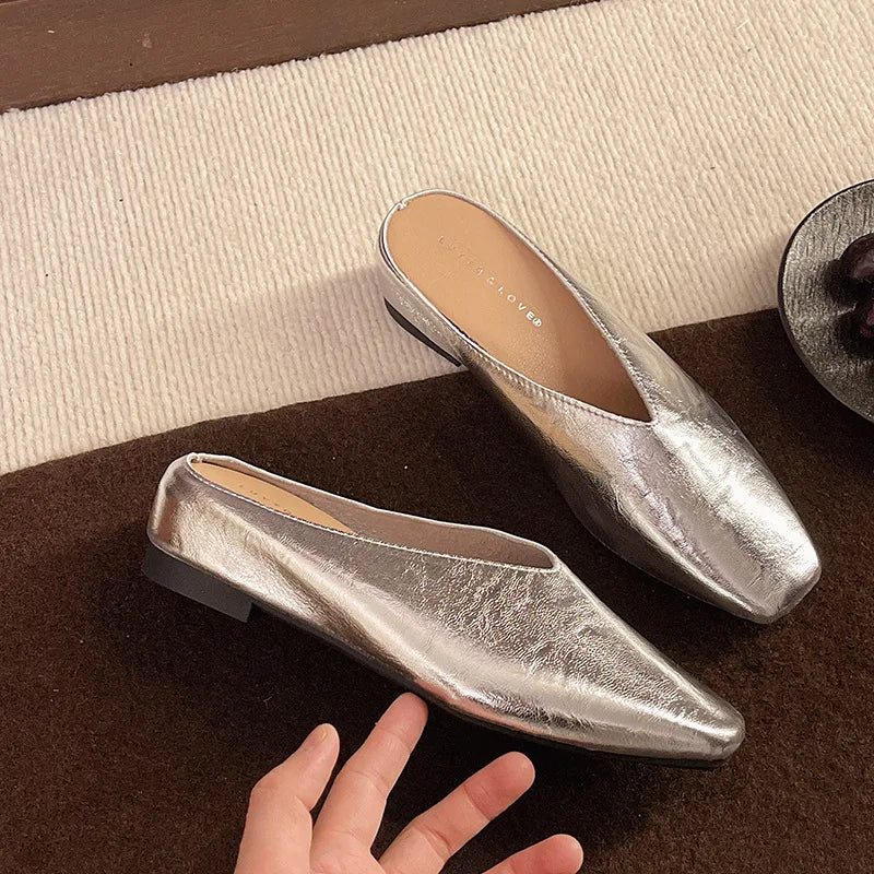 Linda Leather Mules