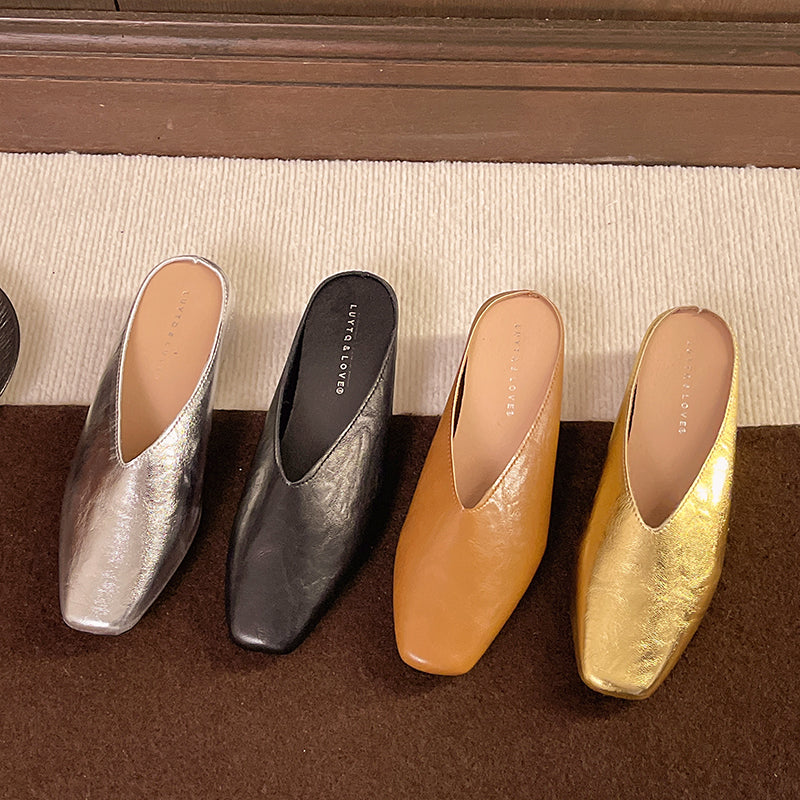 Linda Leather Mules