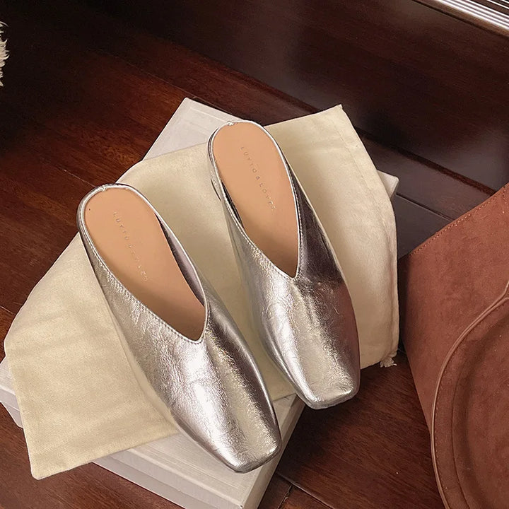 Linda Leather Mules