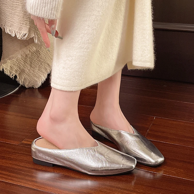Linda Leather Mules