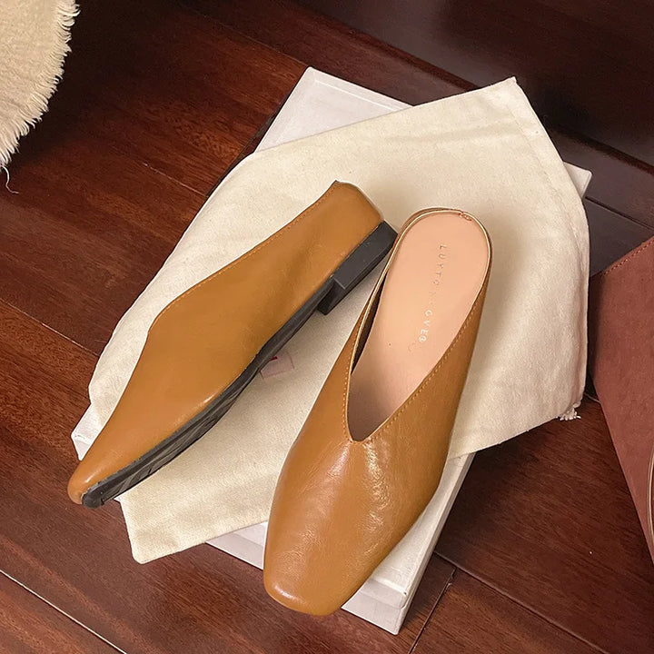 Linda Leather Mules