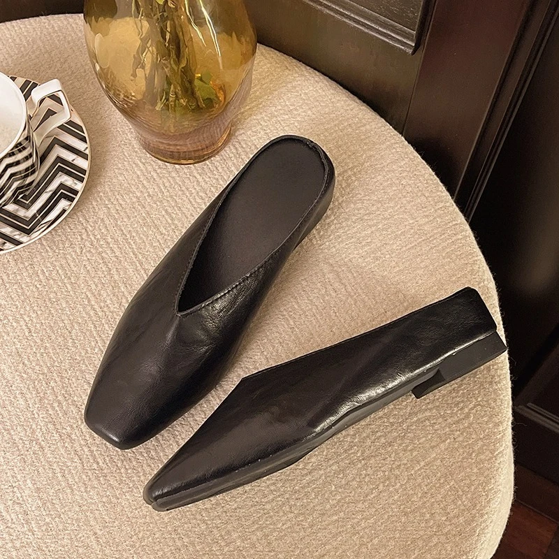 Linda Leather Mules