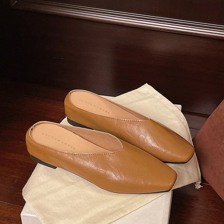 Linda Leather Mules