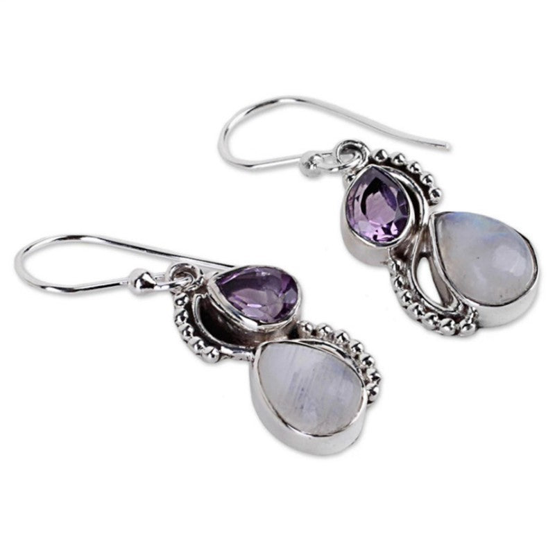 Celestial Opal Moonstone Earrings