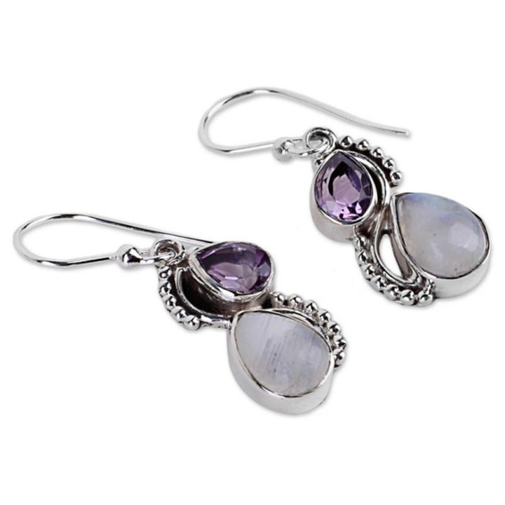 Celestial Opal Moonstone Earrings