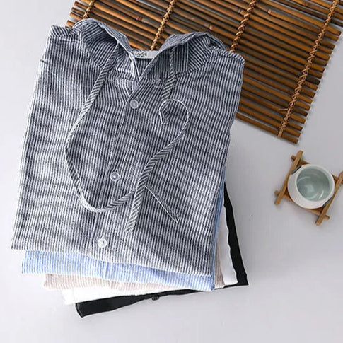 Haven Hooded Linen Shirt