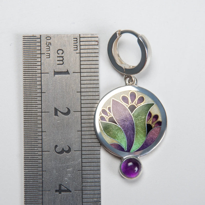 Ethereal Amethyst Bloom Earrings