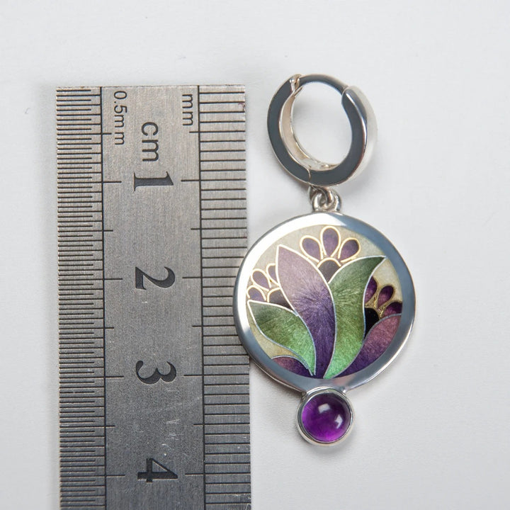 Ethereal Amethyst Bloom Earrings