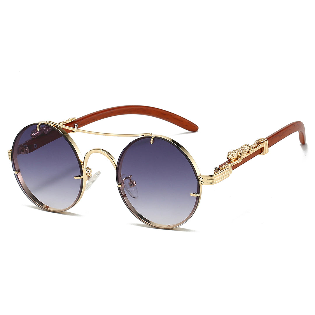 Velar Gold Round Sunglasses
