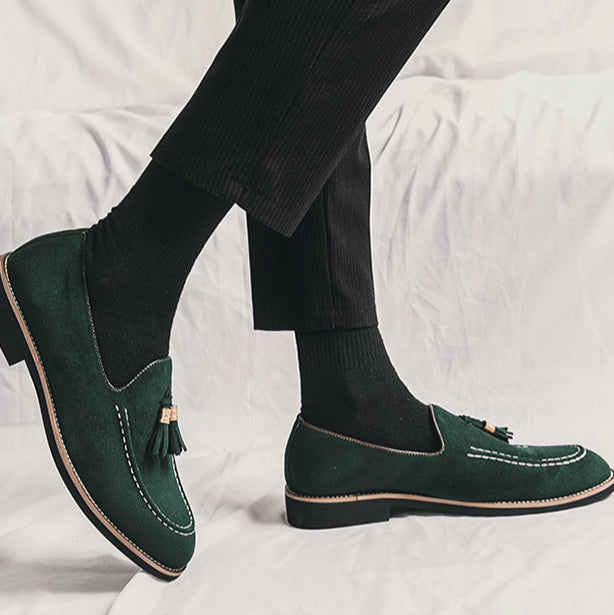 Suede Luxe Tassel Loafers