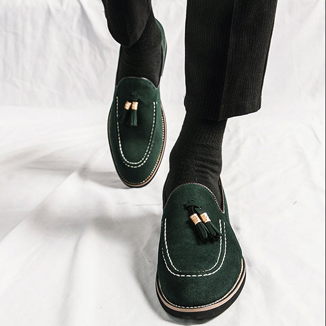 Suede Luxe Tassel Loafers