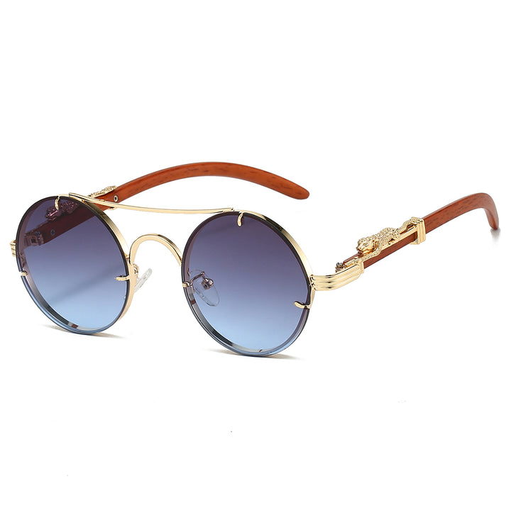 Velar Gold Round Sunglasses