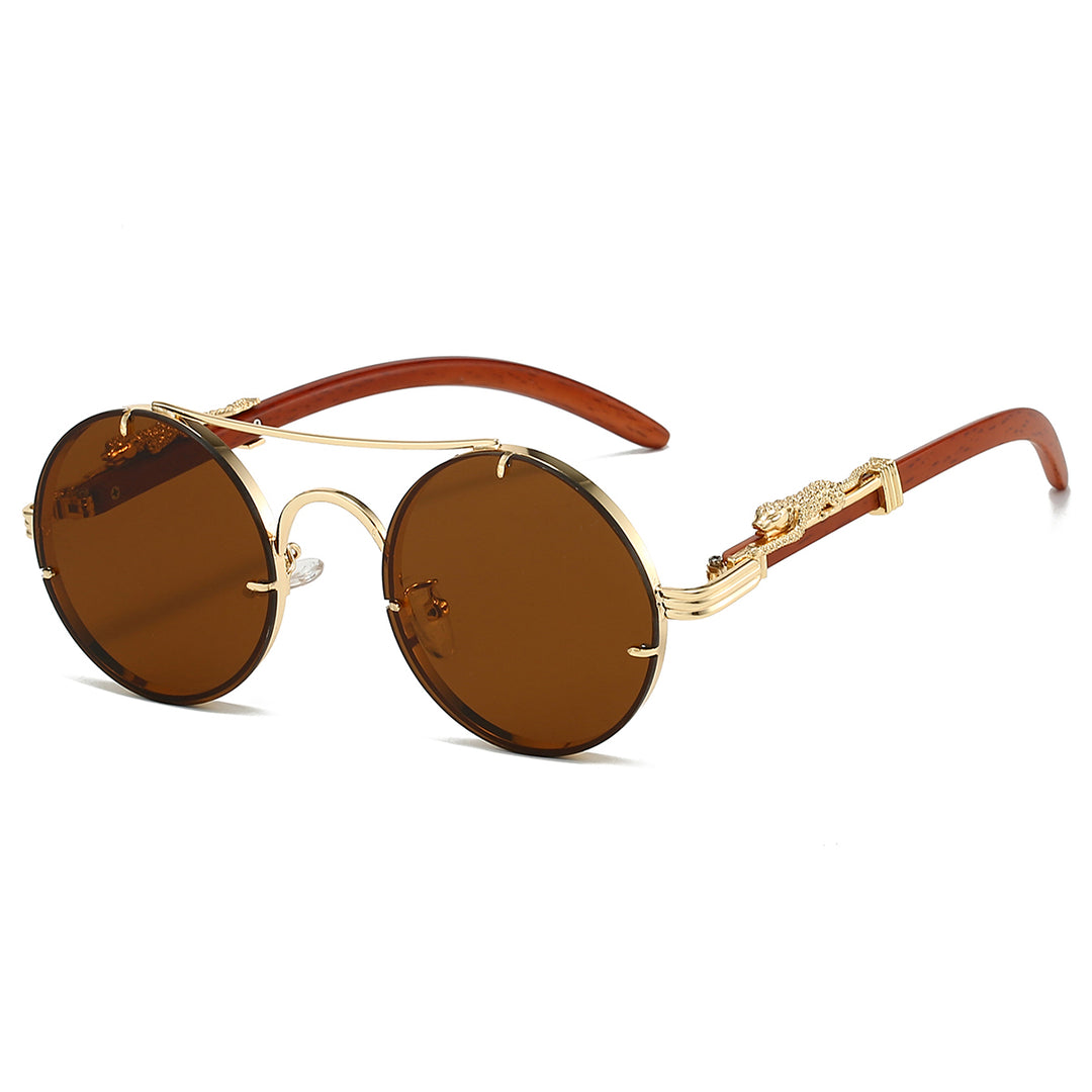 Velar Gold Round Sunglasses