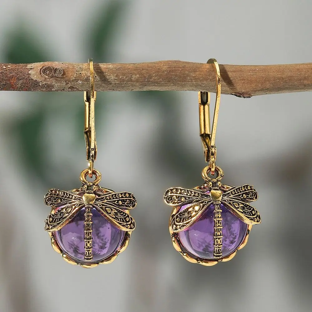 Liora Vintage Dragonfly Earrings
