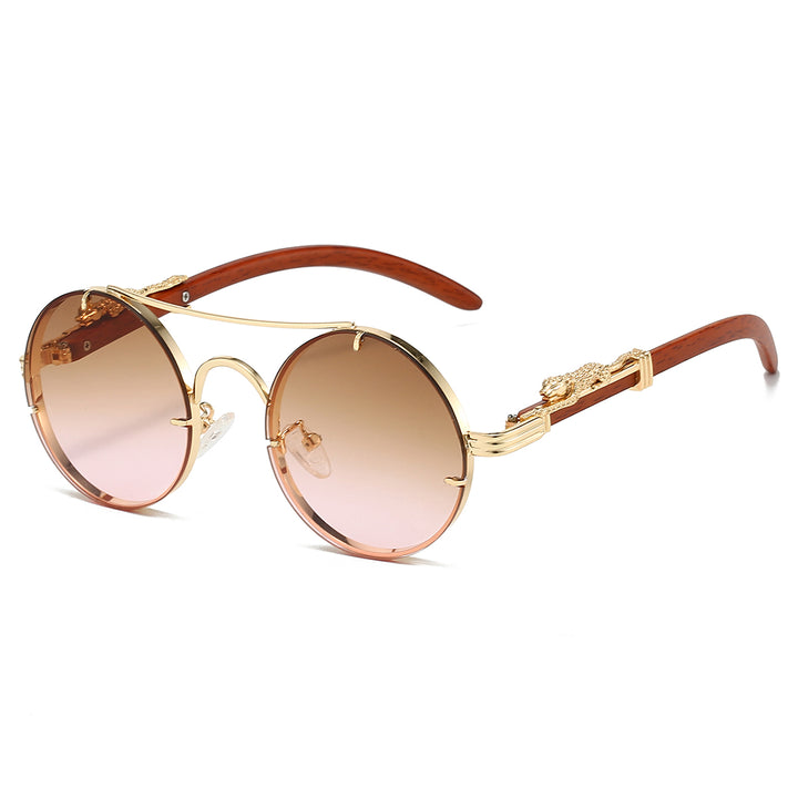 Velar Gold Round Sunglasses