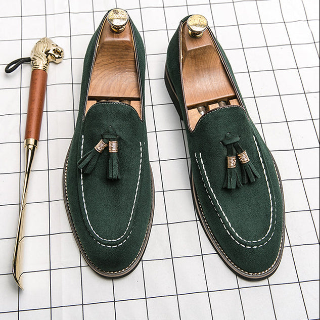 Suede Luxe Tassel Loafers