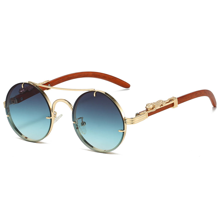 Velar Gold Round Sunglasses