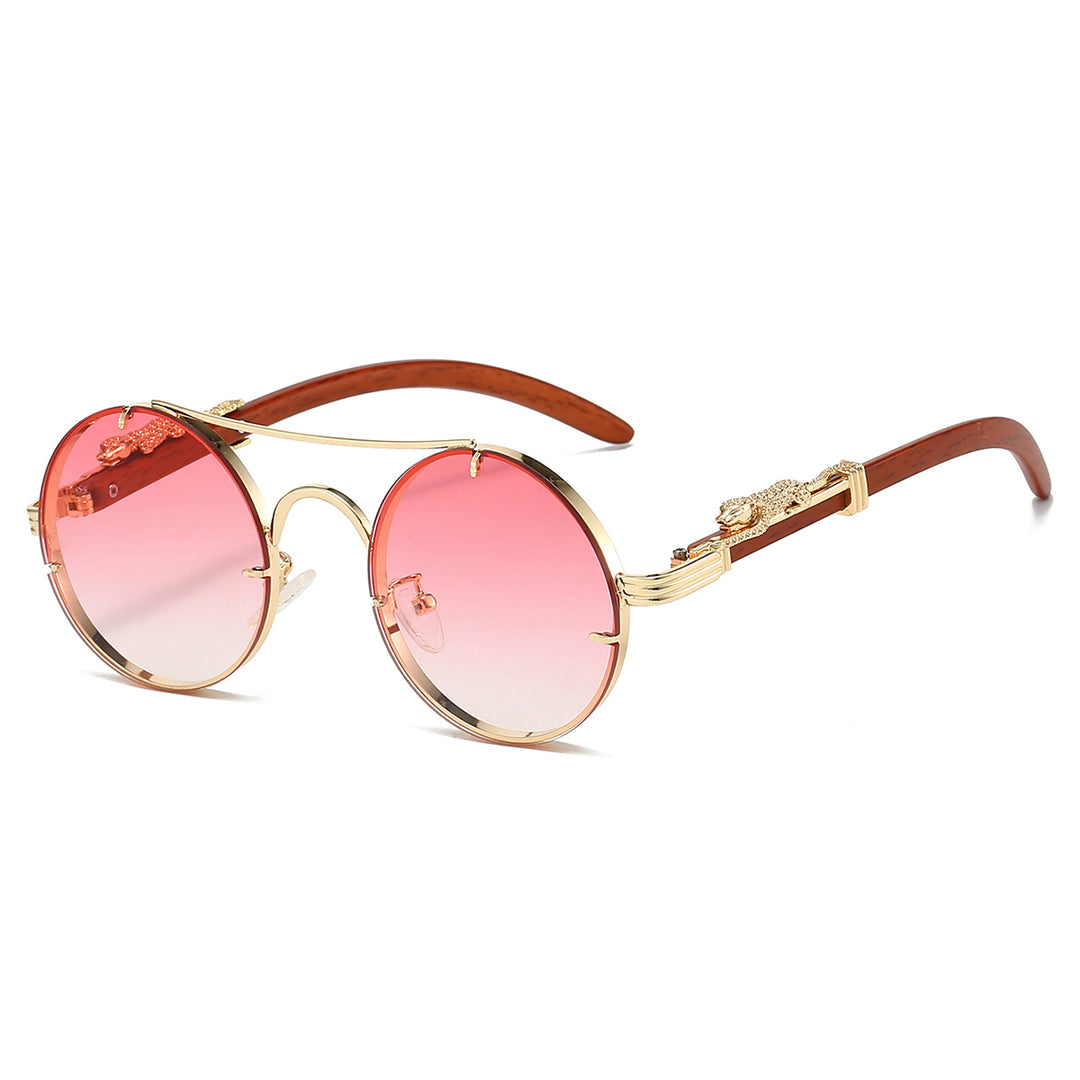 Velar Gold Round Sunglasses