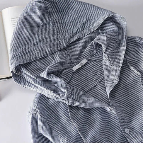 Haven Hooded Linen Shirt