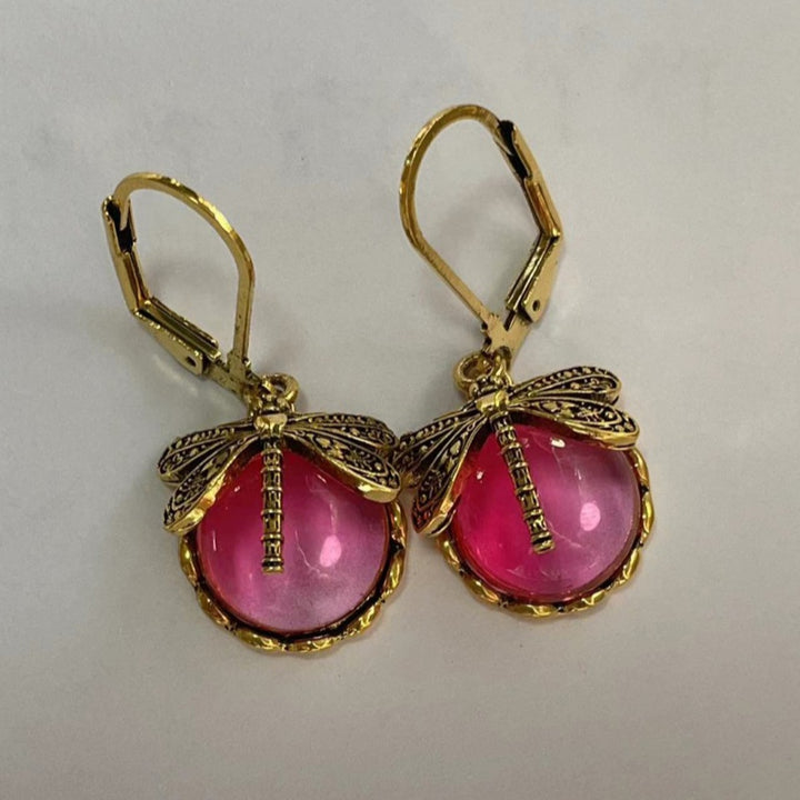Liora Vintage Dragonfly Earrings