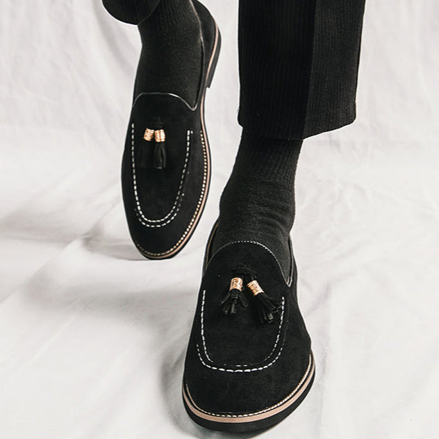 Suede Luxe Tassel Loafers
