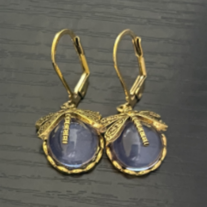 Liora Vintage Dragonfly Earrings