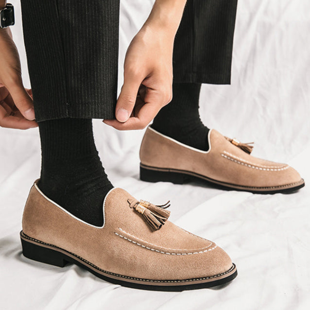 Suede Luxe Tassel Loafers