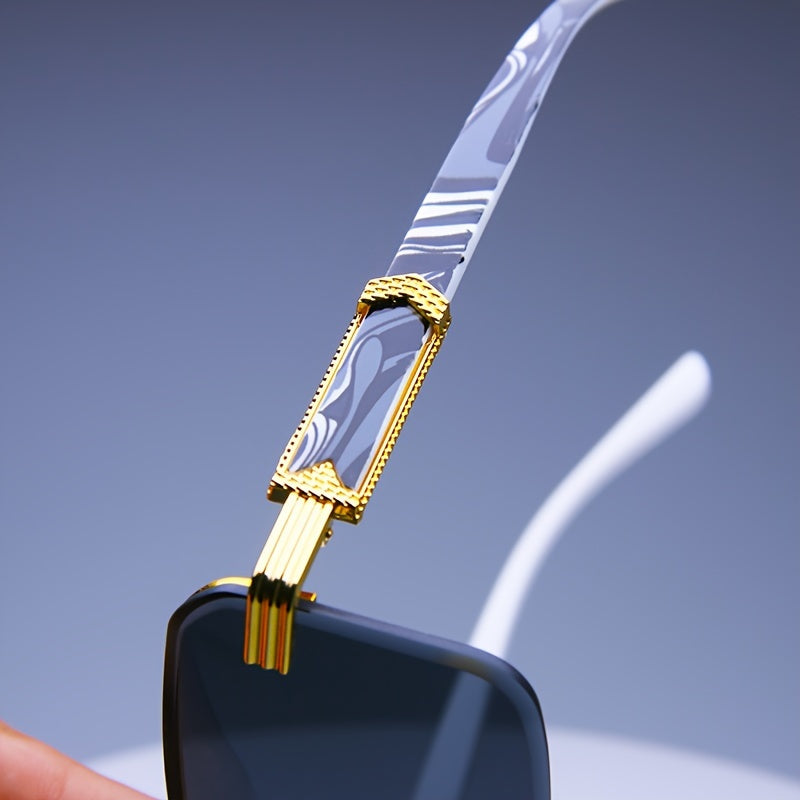 Marbella Rimless Square Sunglasses