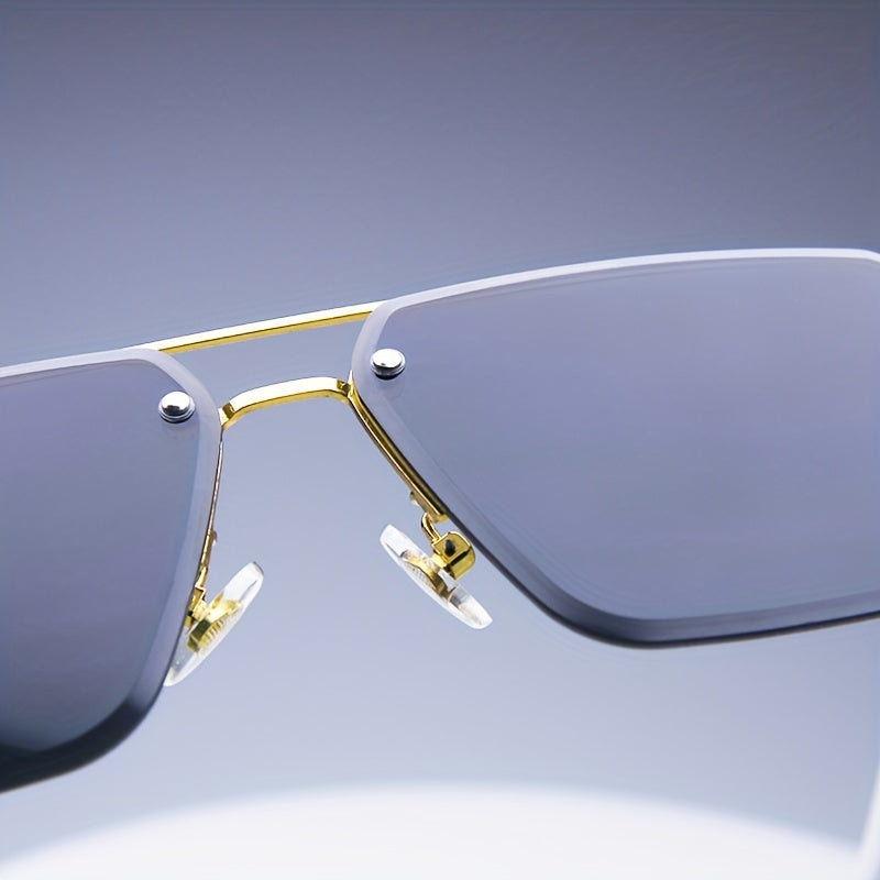 Marbella Rimless Square Sunglasses
